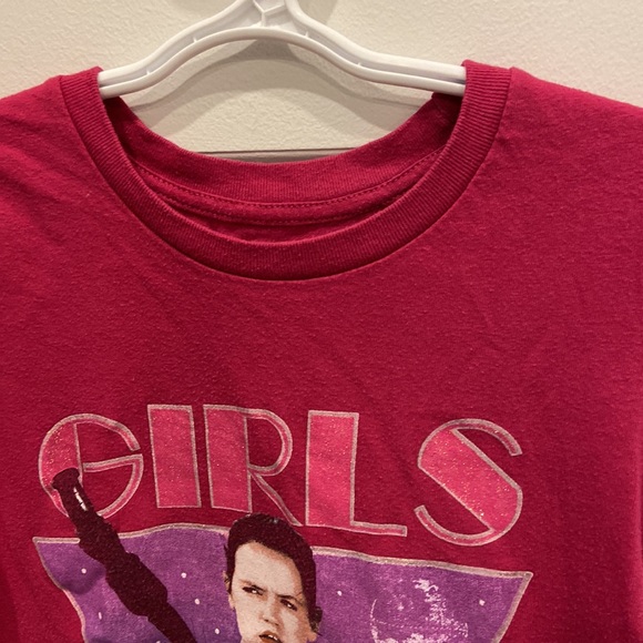 Star Wars Rey Girls Rule the Galaxy Short Sleeved Pink Tee - Picture 3 of 8